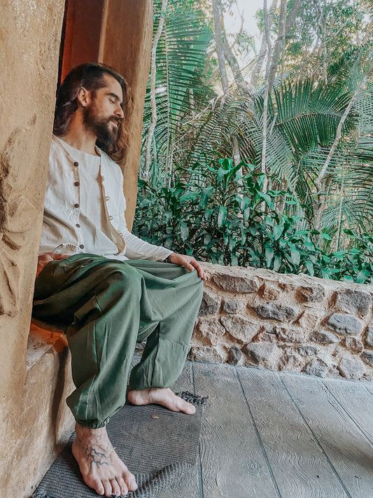 Samurai Vest - Raw Linen