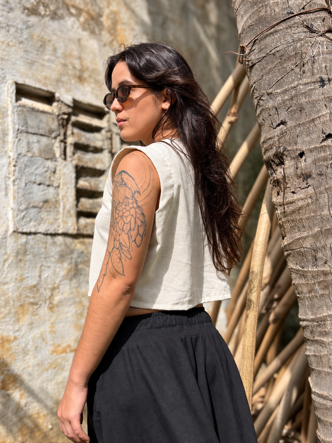 Cropped Electra - Linho Cru