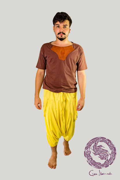Camisa Goa c/ Couro - Preta