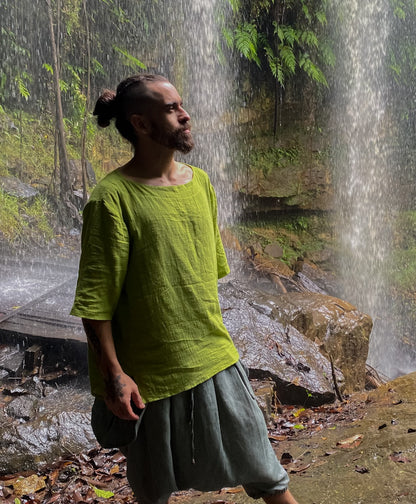 Camisa Canoa Oversized - Gaze de Algodão [Múltiplas Cores]