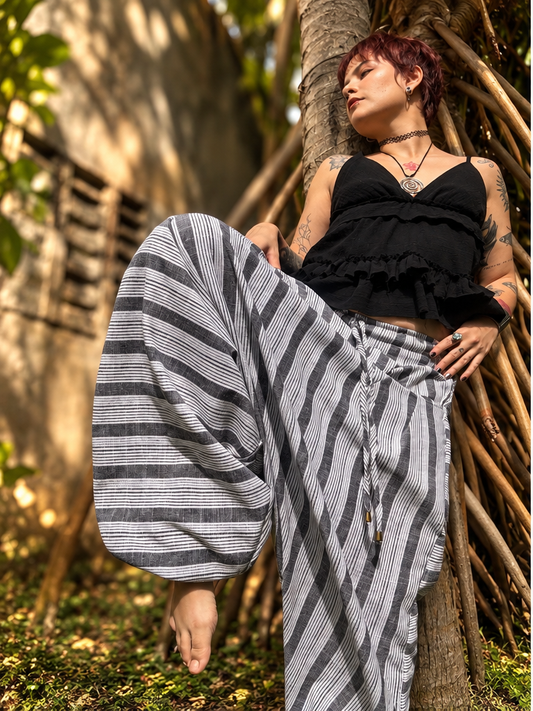 Calça Goa Shiva - Linho Listrado