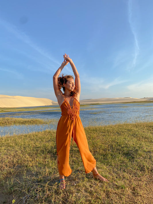 Shakti Jumpsuit - Caramel