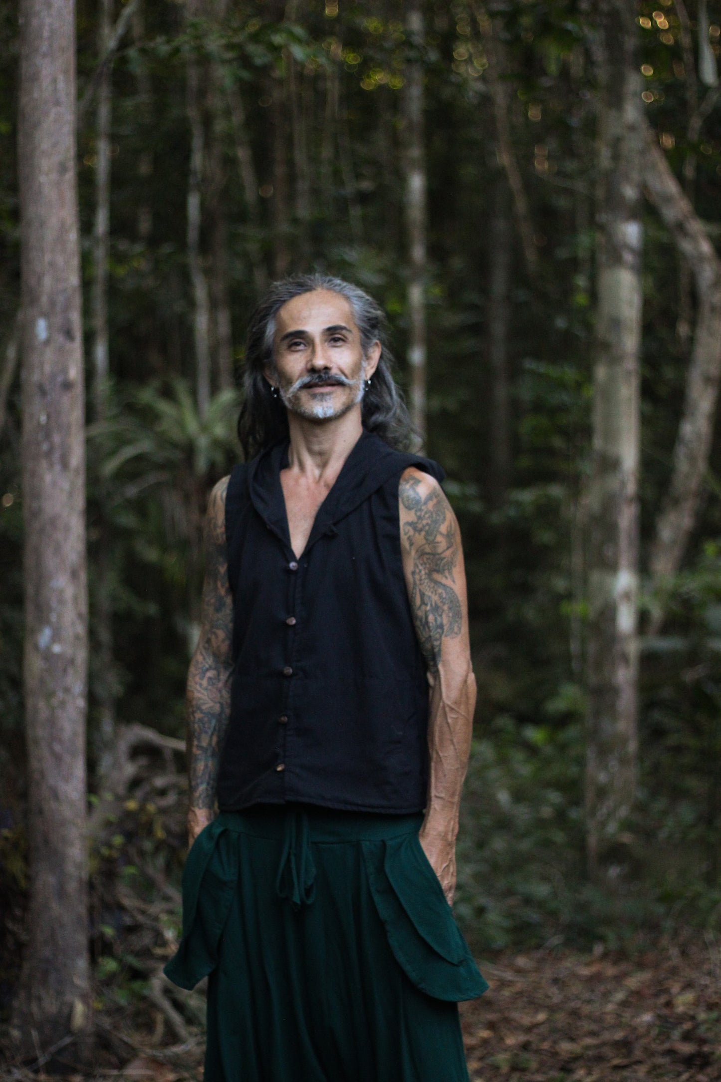 Samurai Vest - Raw Linen