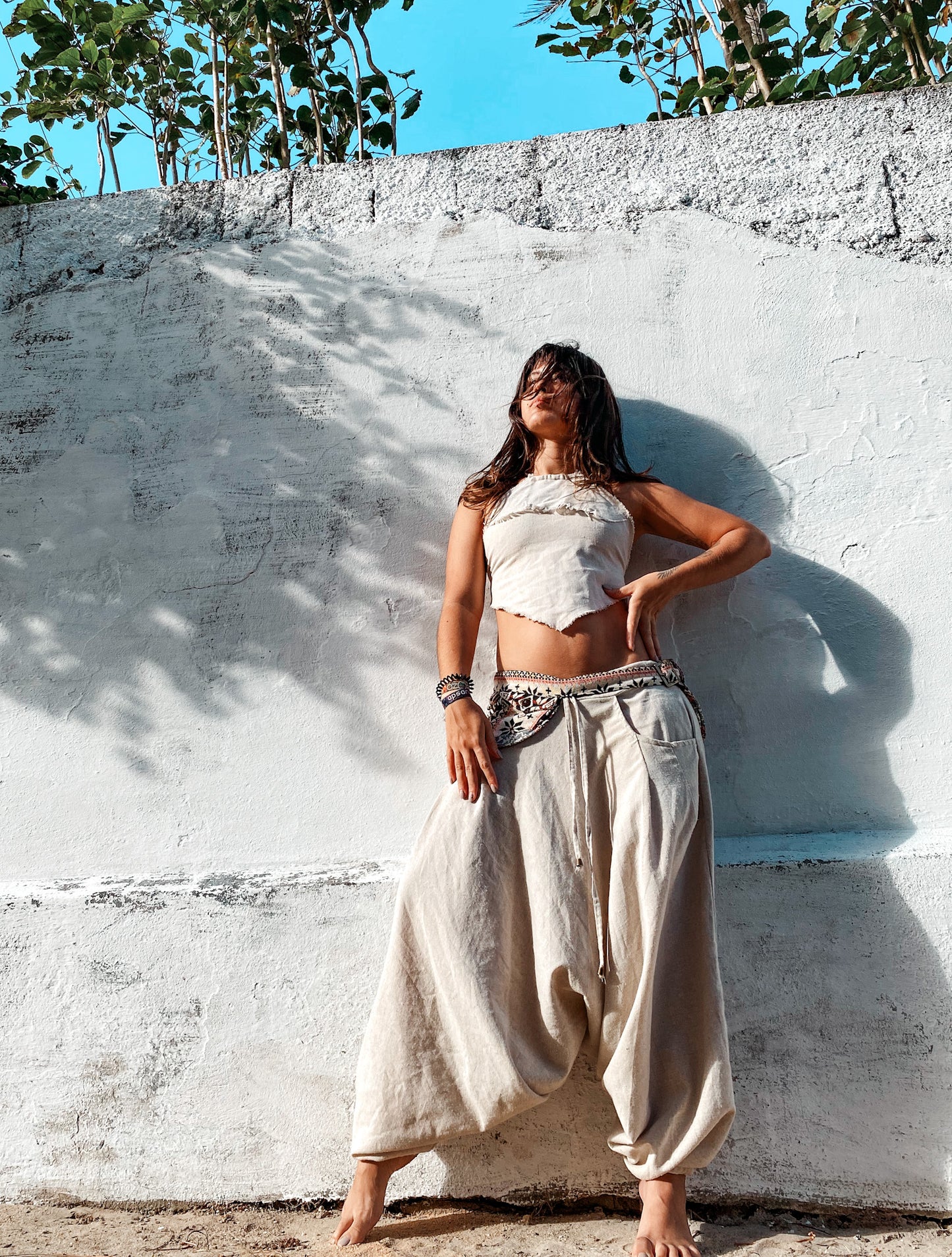Goa Shiva Pants - Raw Linen