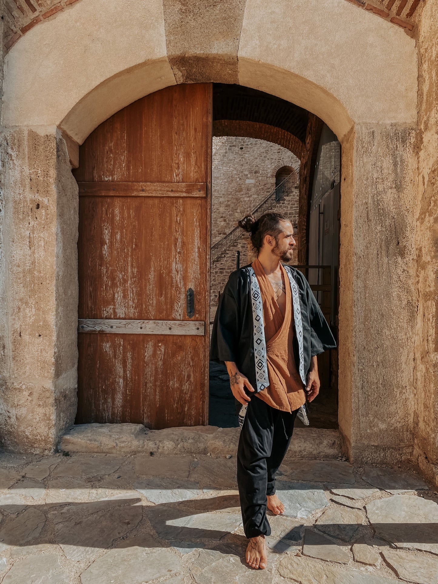 Zen Kimono - Offwhite Linen