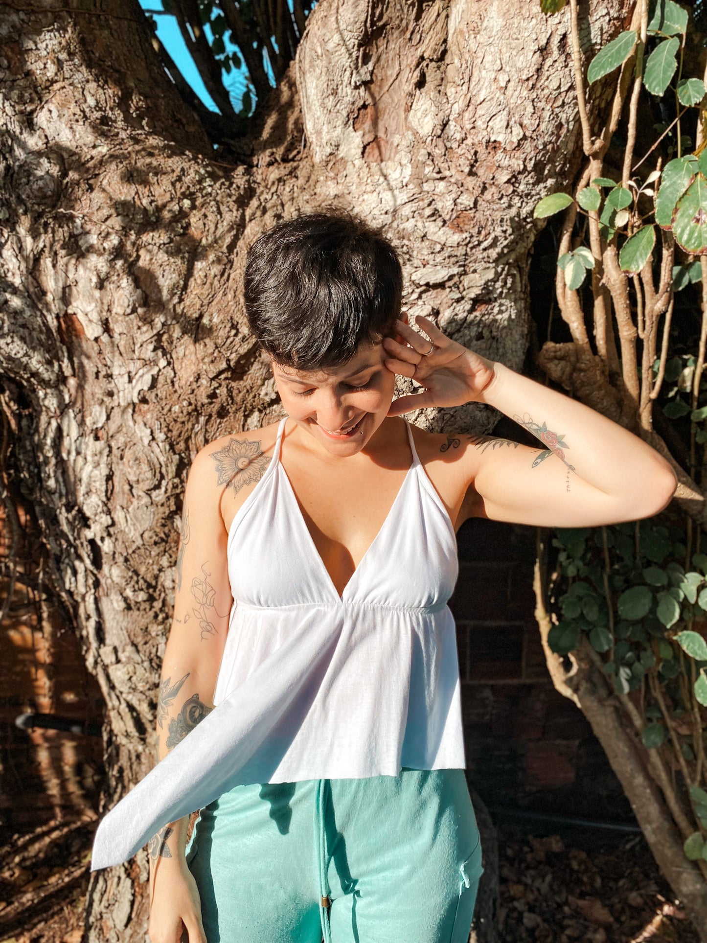 Blusa Kali - Branco Ecológico
