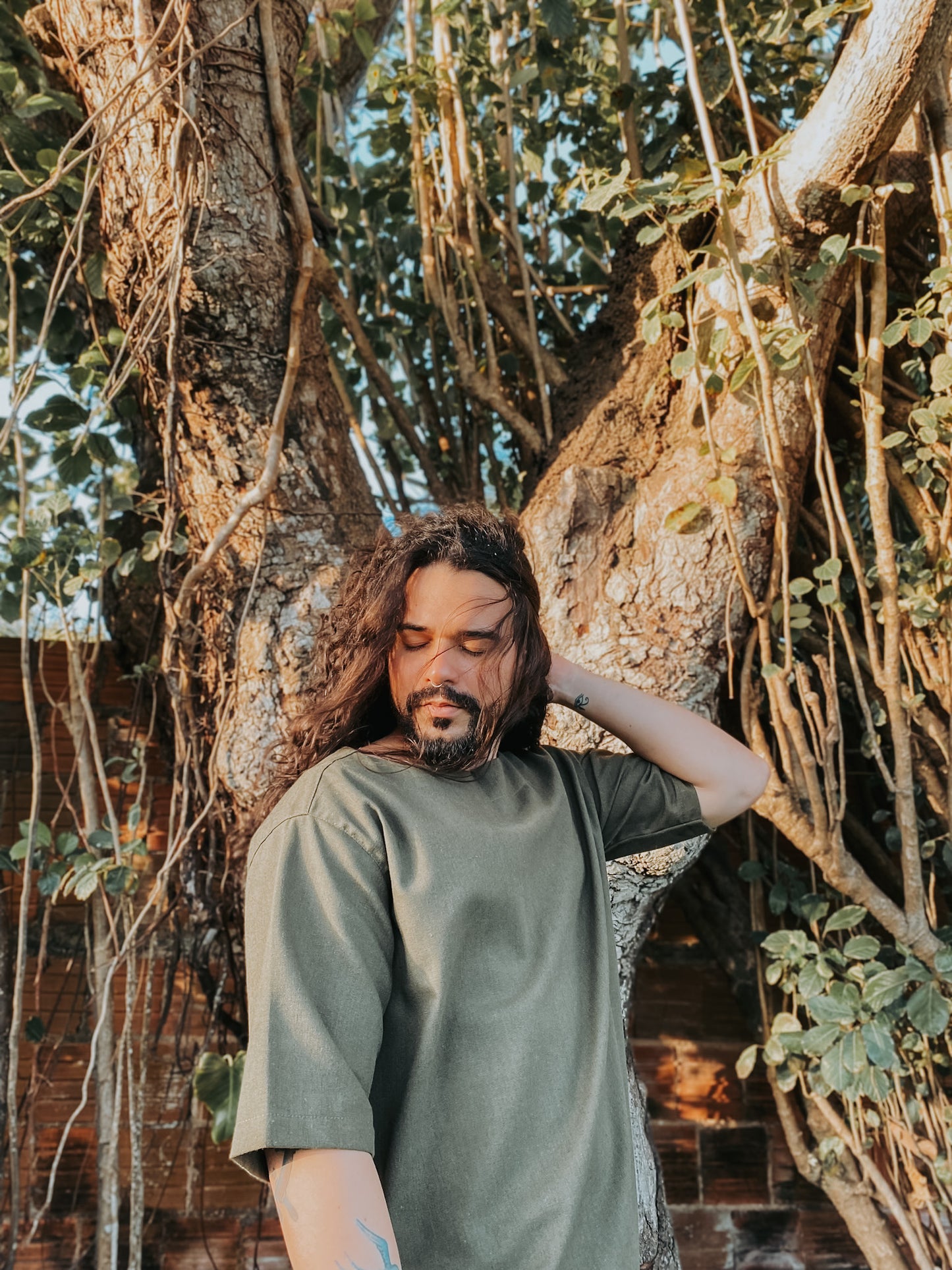 Oversized Canoe Shirt - Ecological White