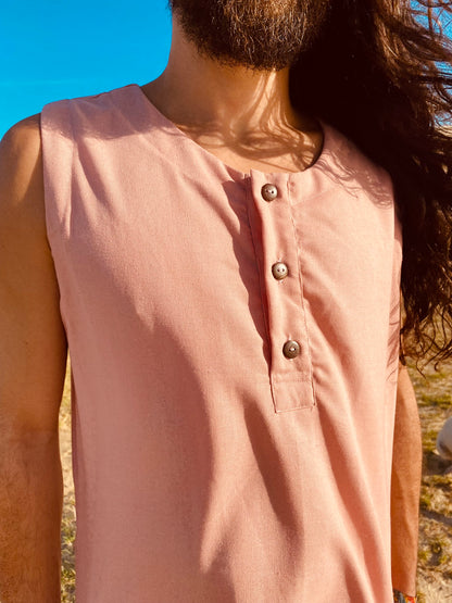 Camiseta Shiva - Linho Quartzo Rosa
