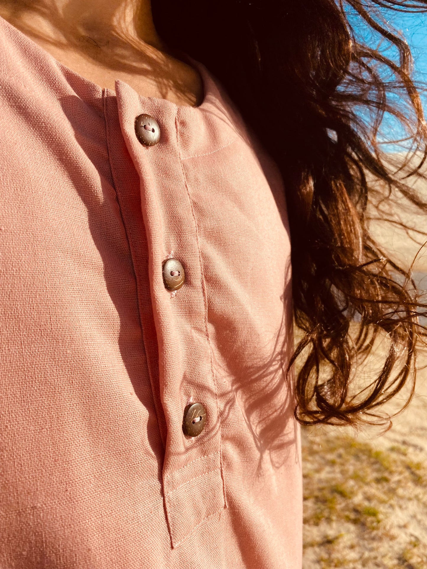 Camiseta Shiva - Linho Quartzo Rosa