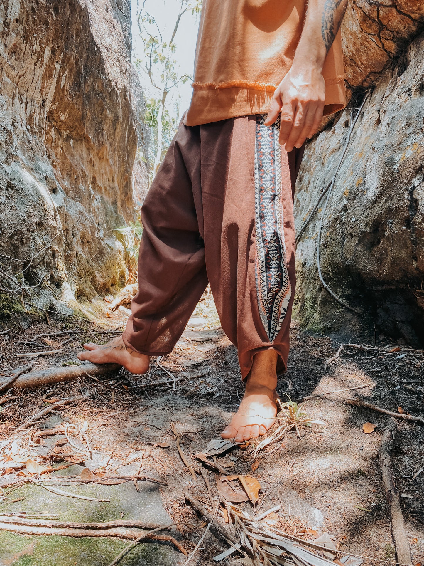 Samurai Pants - Black c. Linen
