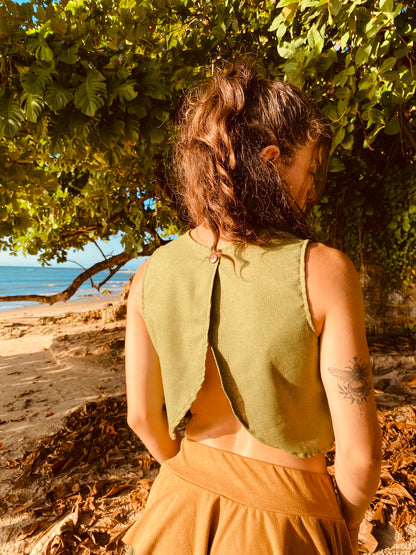 Cropped Shakti - Green
