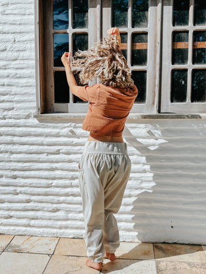 Blusa Capadócia - Gaze de Algodão Mascavo