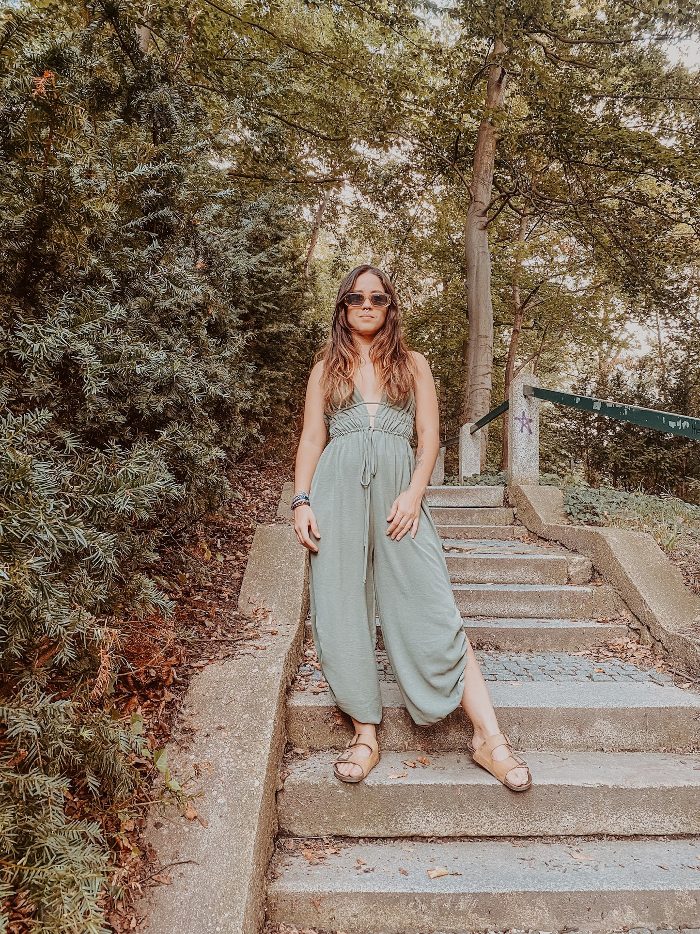 Shakti Jumpsuit - Olive Green