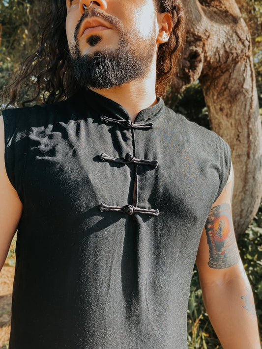 Camisa Buddha - Viscose Preta