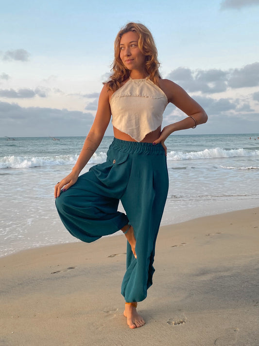 Shakti Pants - Teal Blue