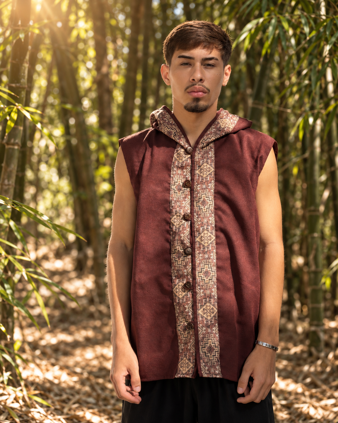 Samurai Vest - Raw Linen