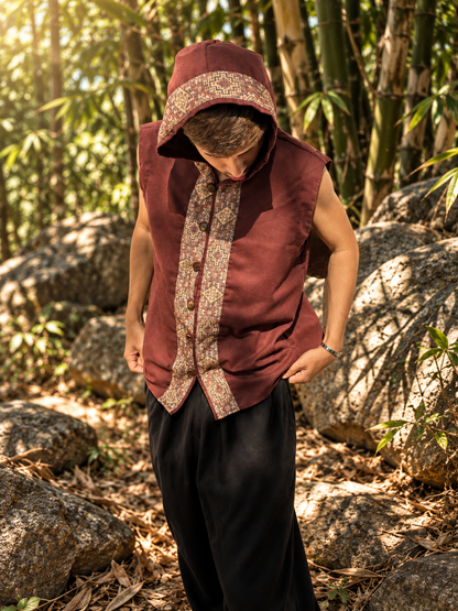 Samurai Vest - Raw Linen