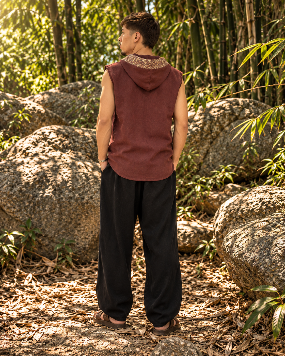 Samurai Vest - Raw Linen