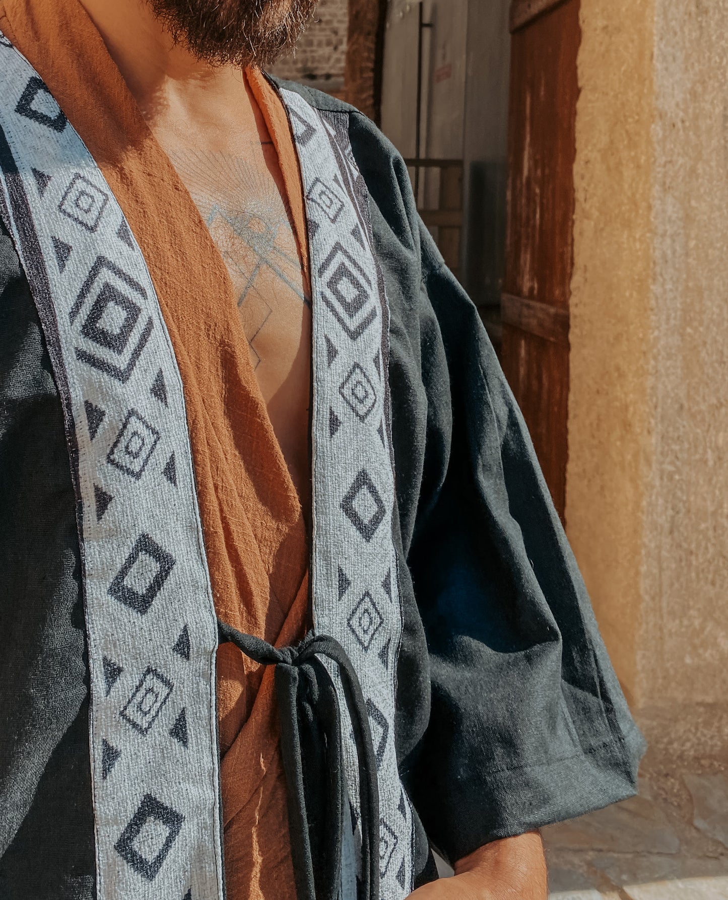 Zen Kimono - Offwhite Linen