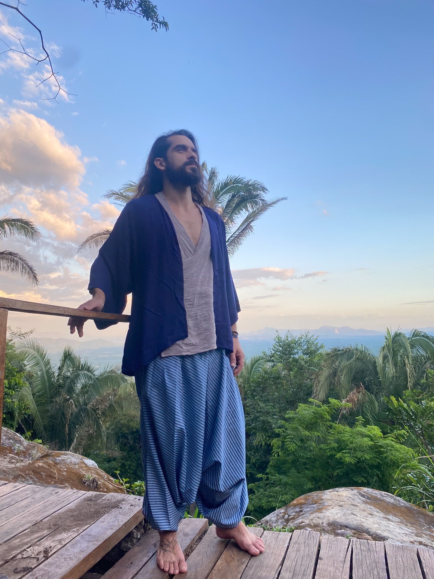 Kimono Samurai - Azul Marinho