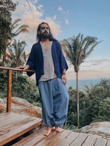 Kimono Samurai - Azul Marinho