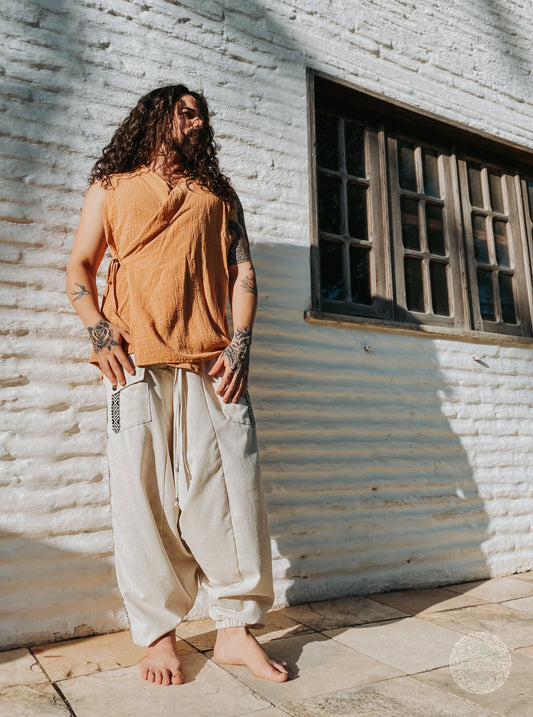 Kimono Zen - Gray Cotton Gauze