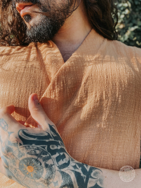 Kimono Zen - Gray Cotton Gauze