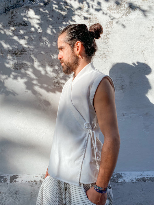 Zen Kimono - Offwhite Linen