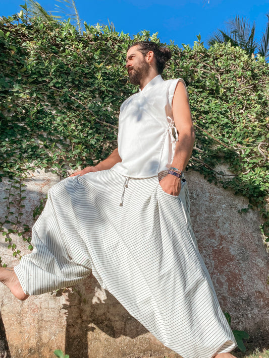 Zen Kimono - Offwhite Linen