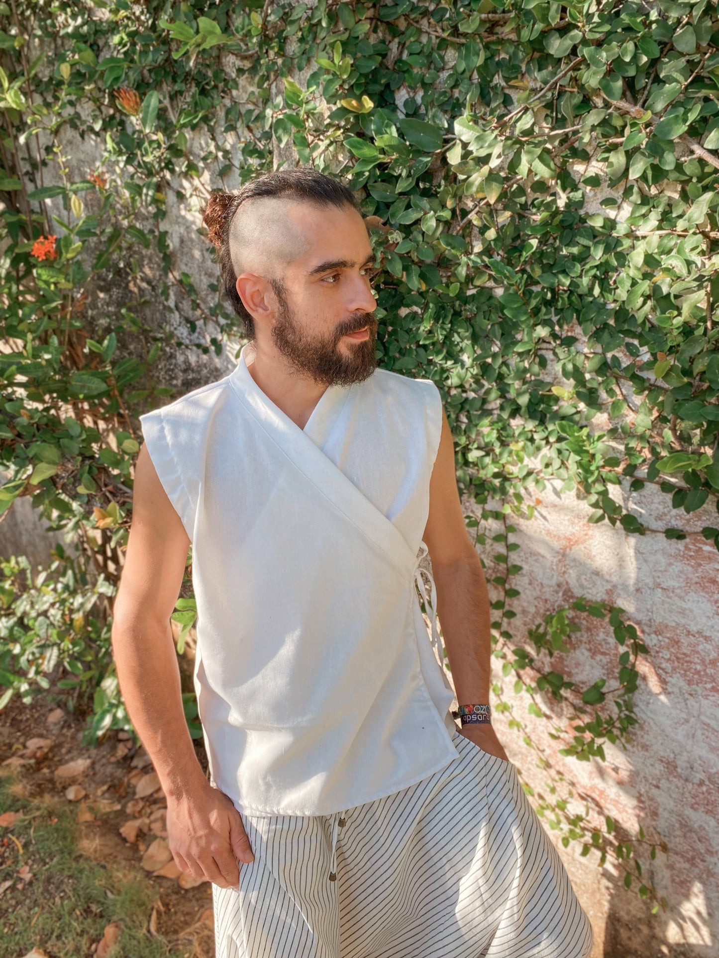 Zen Kimono - Offwhite Linen