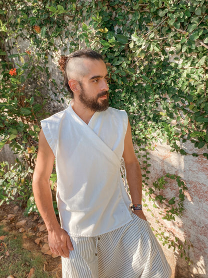 Zen Kimono - Offwhite Linen