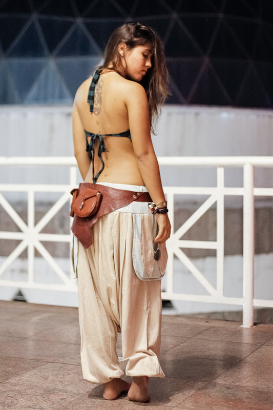 Om Cotton Pants with Print {Assemble your piece}
