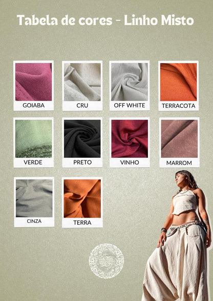 Calça Thai Shiva - Linho Cru