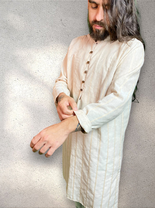Kurta Indiana  - Algodão Ecológico