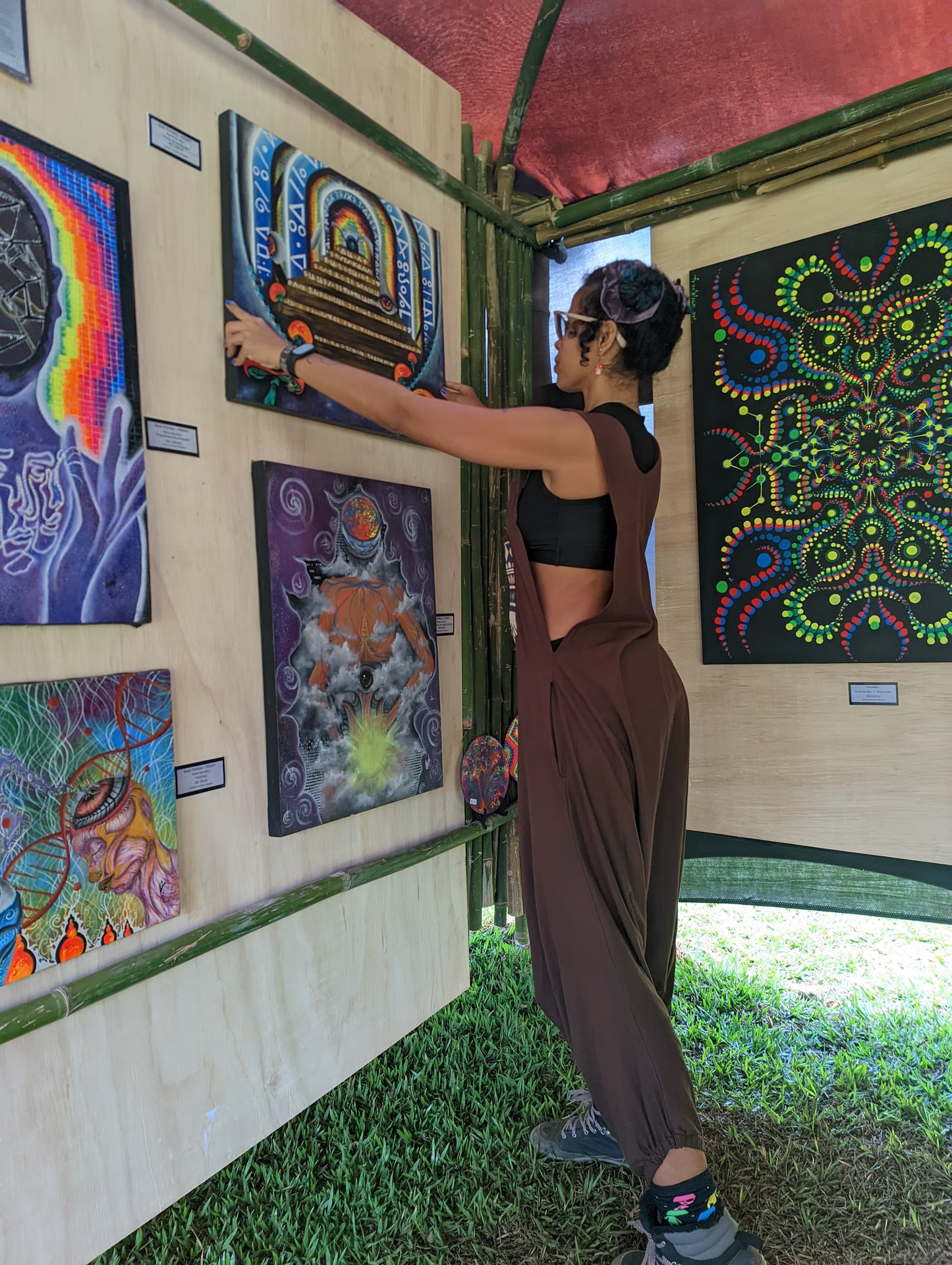 Pachamama Jumpsuit - Brown with Ethnic Pocket