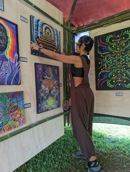 Pachamama Jumpsuit - Brown with Ethnic Pocket