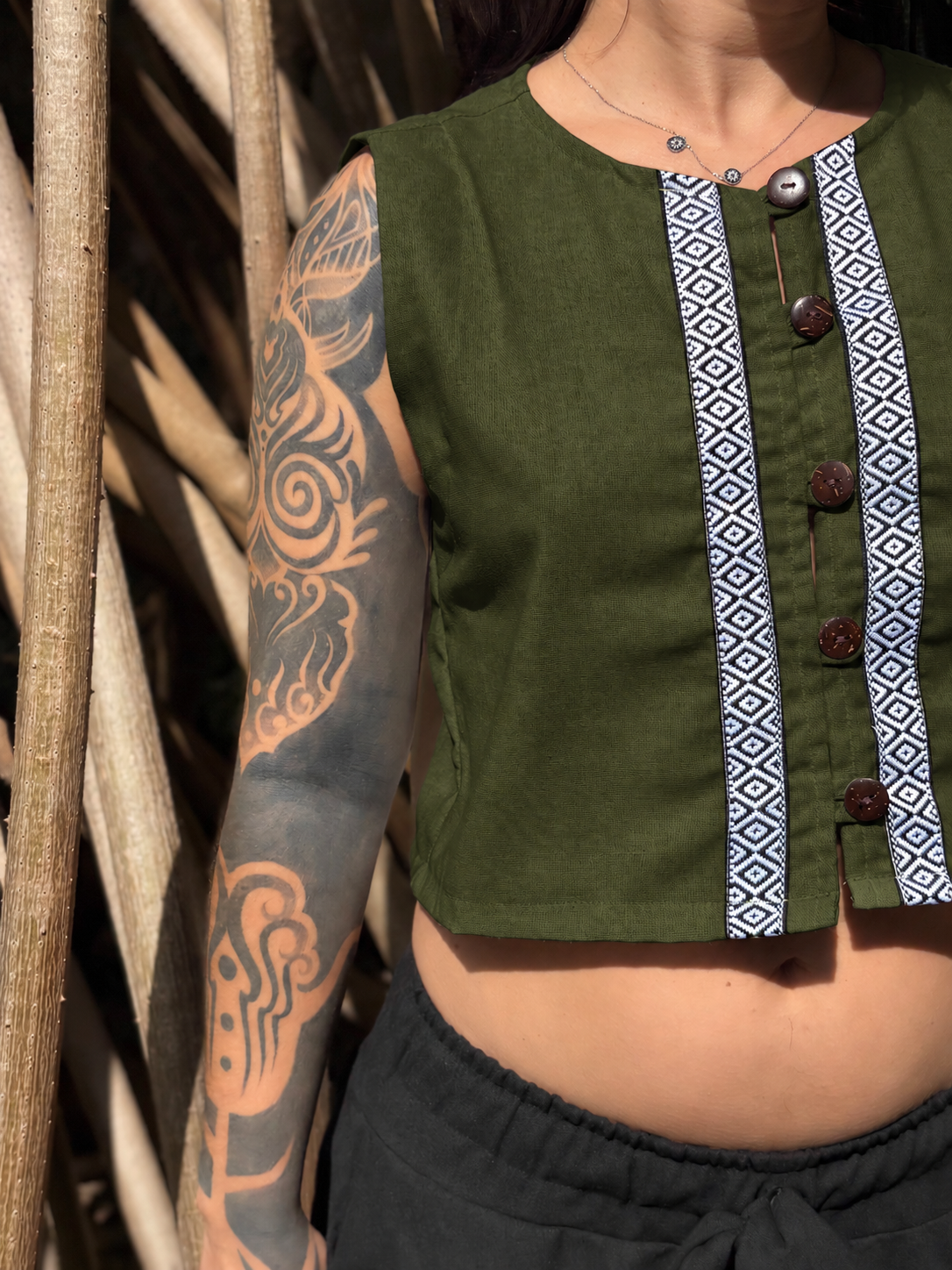 Cropped Electra - Linho Cru
