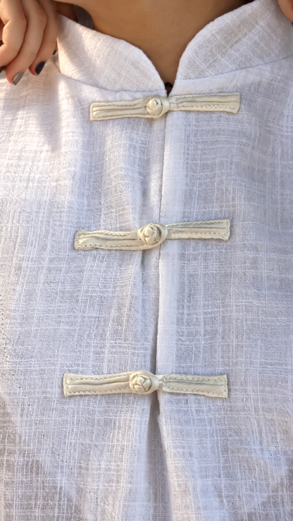 Oversized Canoe Shirt - Ecological White