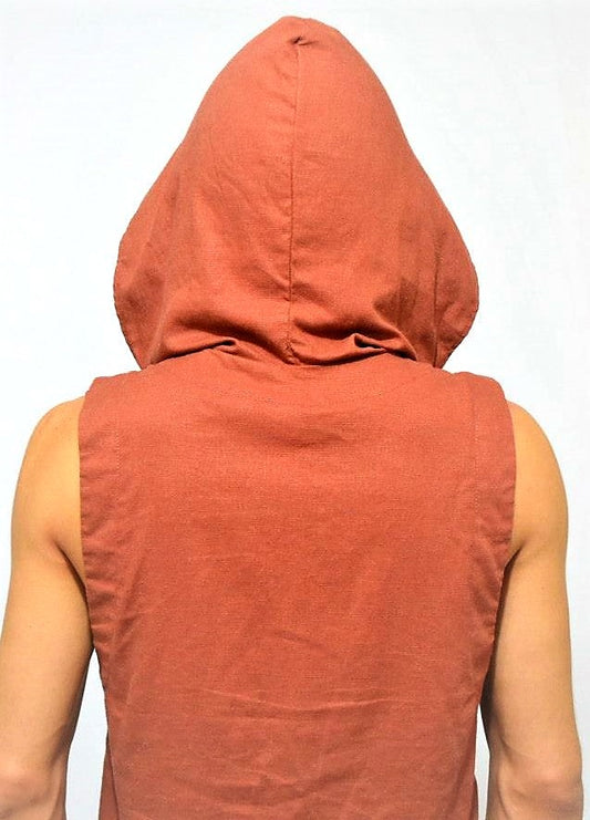Samurai Vest - Copper Linen