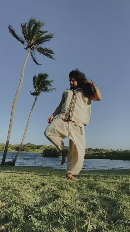 Goa Shiva Pants - Raw Linen