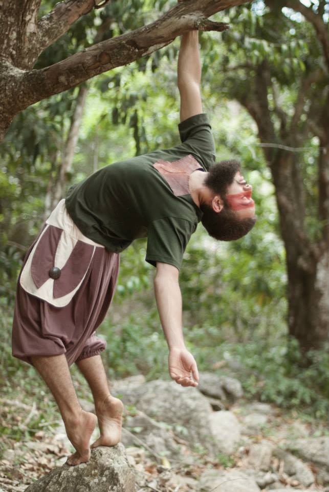 Goa Shirt with Leather - Ecological Dark Green