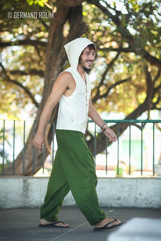 Samurai Vest - Offwhite Linen