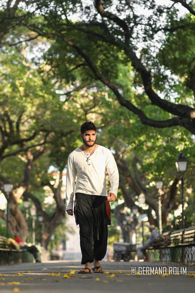 Camisa Goa com Mangas em Malha Ecológica - Branco