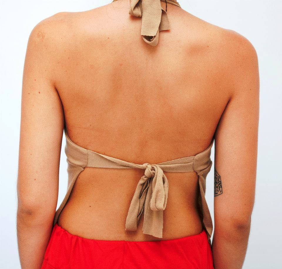 Blusa Costa Nua - Bege Ecológico