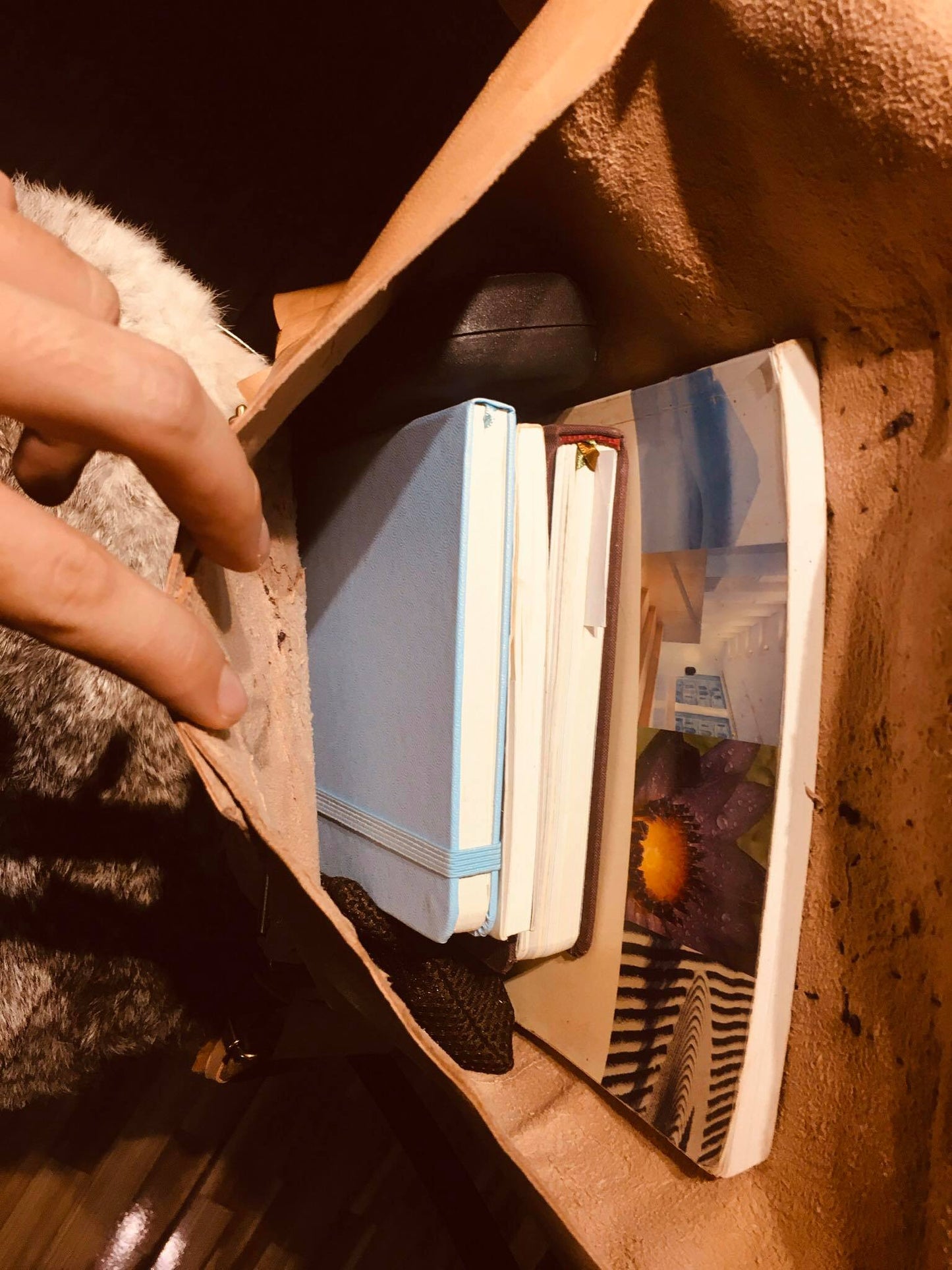 Natural Leather Backpack