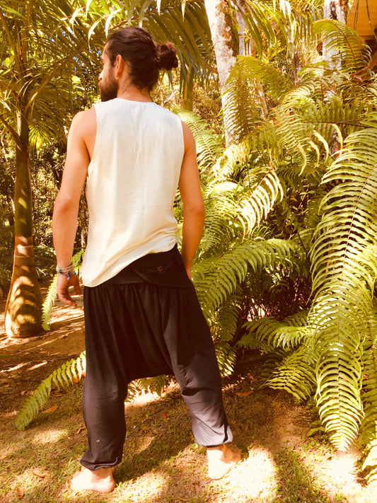 Thai Pants with Cartridge - Black