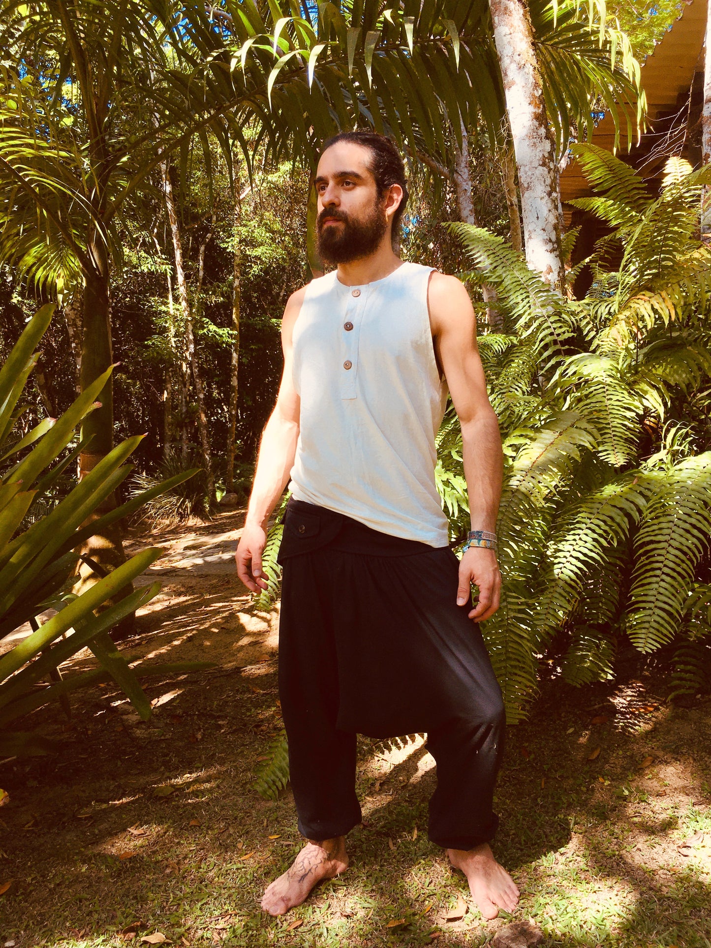 Thai Eco Pants with Cartridge - Black