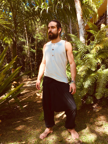 Thai Eco Pants with Cartridge - Black
