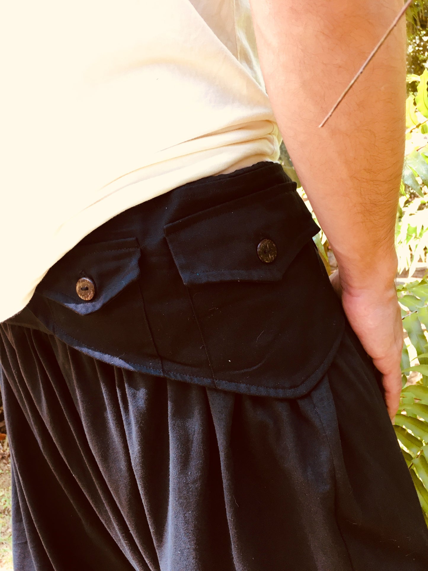 Calça Thai com Cartucheira - Preta