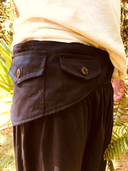 Calça Thai com Cartucheira - Preta